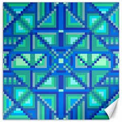 Grid Geometric Pattern Colorful Canvas 20  X 20  