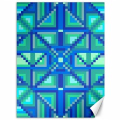 Grid Geometric Pattern Colorful Canvas 36  X 48   by Nexatart