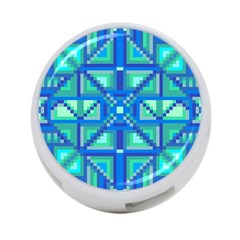 Grid Geometric Pattern Colorful 4-port Usb Hub (two Sides)  by Nexatart