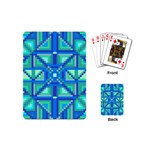 Grid Geometric Pattern Colorful Playing Cards (Mini)  Back