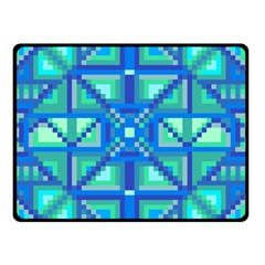 Grid Geometric Pattern Colorful Double Sided Fleece Blanket (small)  by Nexatart