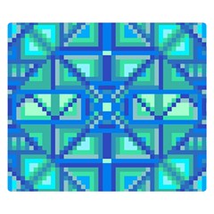 Grid Geometric Pattern Colorful Double Sided Flano Blanket (small)  by Nexatart