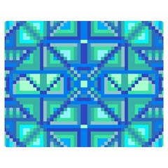 Grid Geometric Pattern Colorful Double Sided Flano Blanket (medium)  by Nexatart