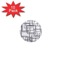 Structure Pattern Network 1  Mini Magnet (10 Pack)  by Nexatart