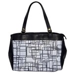 Structure Pattern Network Office Handbags Front