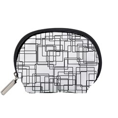 Structure Pattern Network Accessory Pouches (small)  by Nexatart