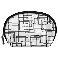 Structure Pattern Network Accessory Pouches (large)  by Nexatart