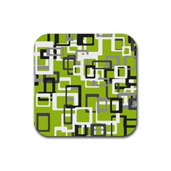 Pattern Abstract Form Four Corner Rubber Coaster (square)  by Nexatart