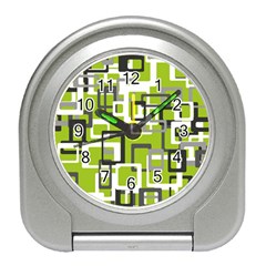 Pattern Abstract Form Four Corner Travel Alarm Clocks by Nexatart