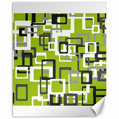 Pattern Abstract Form Four Corner Canvas 16  X 20  