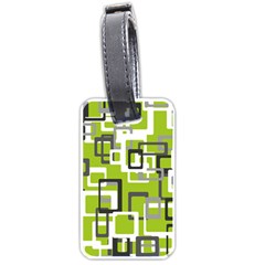 Pattern Abstract Form Four Corner Luggage Tags (one Side)  by Nexatart