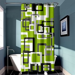 Pattern Abstract Form Four Corner Shower Curtain 36  X 72  (stall)  by Nexatart