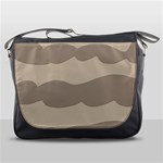 Pattern Wave Beige Brown Messenger Bags Front