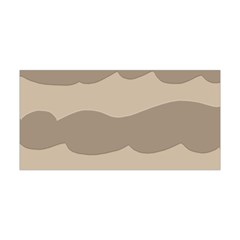 Pattern Wave Beige Brown Yoga Headband by Nexatart