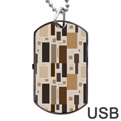 Pattern Wallpaper Patterns Abstract Dog Tag Usb Flash (one Side) by Nexatart