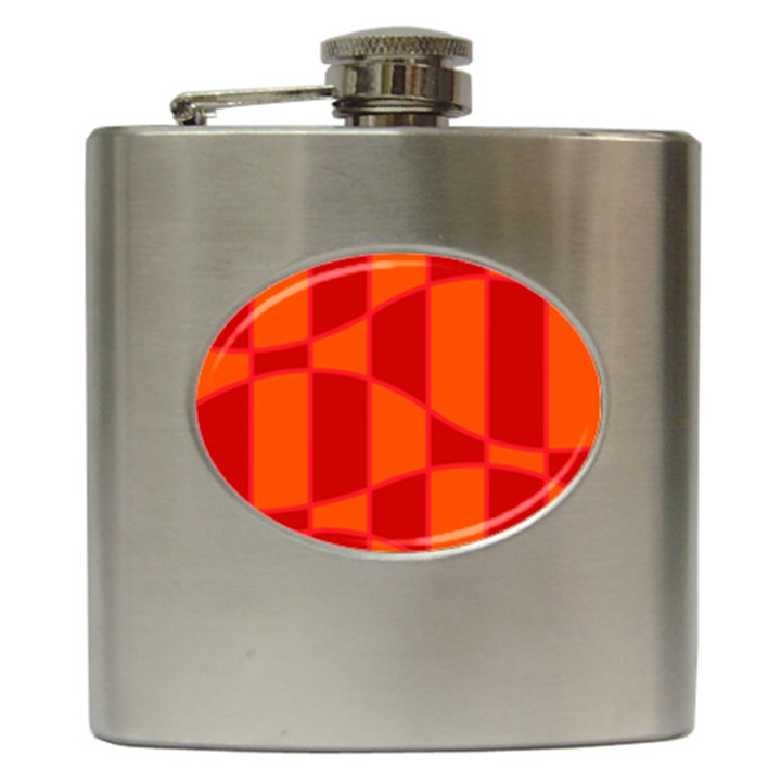 Background Texture Pattern Colorful Hip Flask (6 oz)