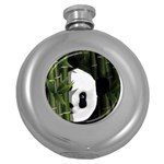 Panda Round Hip Flask (5 oz) Front