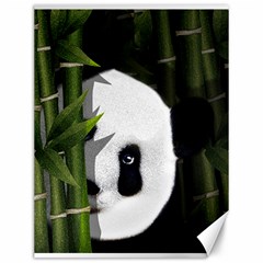 Panda Canvas 12  X 16   by Valentinaart