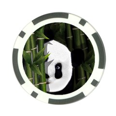 Panda Poker Chip Card Guard by Valentinaart