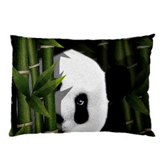 Panda Pillow Case by Valentinaart