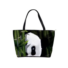 Panda Shoulder Handbags by Valentinaart