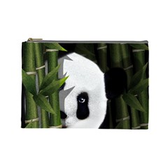 Panda Cosmetic Bag (large)  by Valentinaart