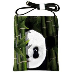 Panda Shoulder Sling Bags by Valentinaart