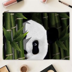 Panda Cosmetic Bag (xxxl)  by Valentinaart