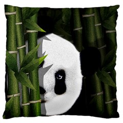 Panda Standard Flano Cushion Case (one Side)