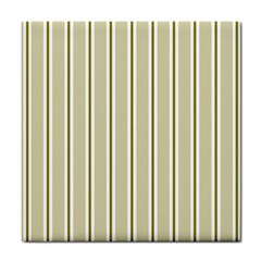 Pattern Background Green Lines Tile Coasters by Nexatart