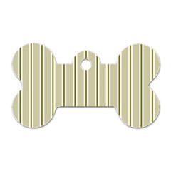 Pattern Background Green Lines Dog Tag Bone (one Side) by Nexatart