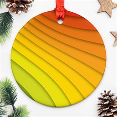 Abstract Pattern Lines Wave Ornament (round) by Nexatart