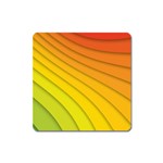 Abstract Pattern Lines Wave Square Magnet Front