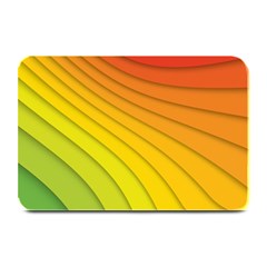 Abstract Pattern Lines Wave Plate Mats by Nexatart