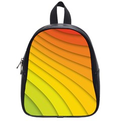 Abstract Pattern Lines Wave School Bags (small)  by Nexatart