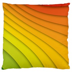 Abstract Pattern Lines Wave Large Cushion Case (one Side) by Nexatart