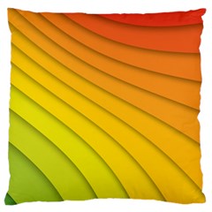 Abstract Pattern Lines Wave Standard Flano Cushion Case (one Side) by Nexatart