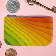 Abstract Pattern Lines Wave Large Coin Purse by Nexatart