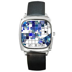 Design Square Metal Watch