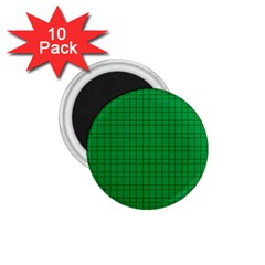 Pattern Green Background Lines 1 75  Magnets (10 Pack)  by Nexatart