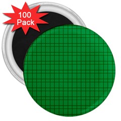 Pattern Green Background Lines 3  Magnets (100 Pack) by Nexatart