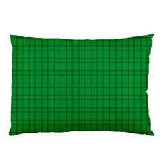 Pattern Green Background Lines Pillow Case by Nexatart