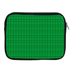 Pattern Green Background Lines Apple Ipad 2/3/4 Zipper Cases by Nexatart