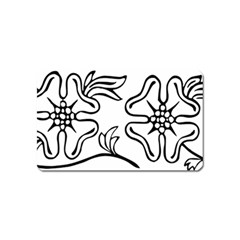 Decoration Pattern Design Flower Magnet (name Card) by Nexatart