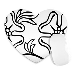 Decoration Pattern Design Flower Heart Mousepads by Nexatart