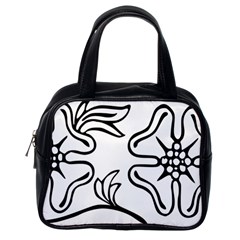 Decoration Pattern Design Flower Classic Handbags (one Side) by Nexatart