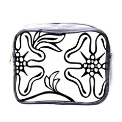 Decoration Pattern Design Flower Mini Toiletries Bags by Nexatart