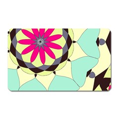 Pink Flower Magnet (rectangular)