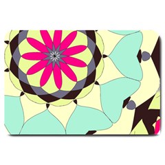 Pink Flower Large Doormat 