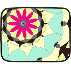 Pink Flower Fleece Blanket (mini)